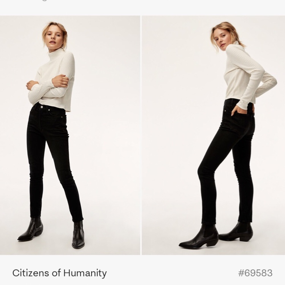 COPY - Citizens of Humanity skinny high rise corduroy